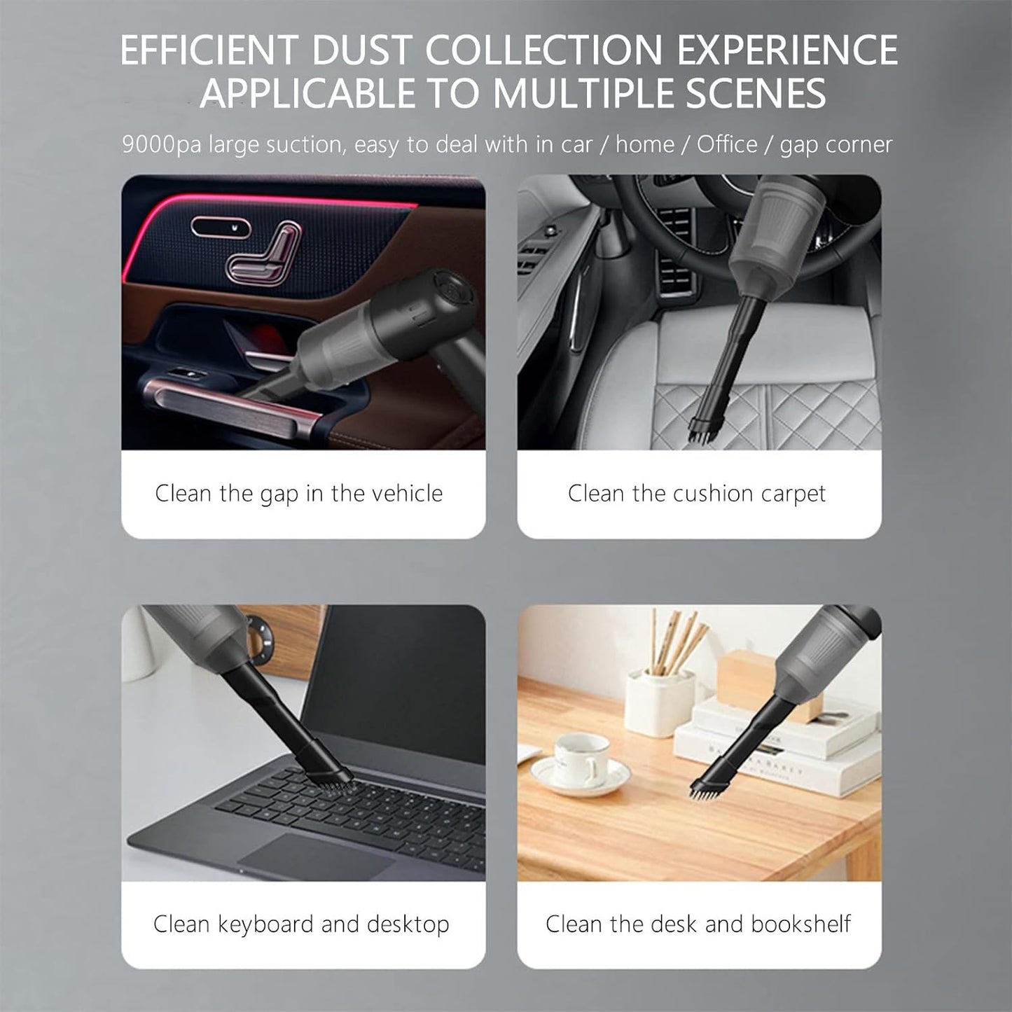 Mini Vacuum Cleaning Machine For Home Car Computer Keyboard Cordless Air Blowing Dusting