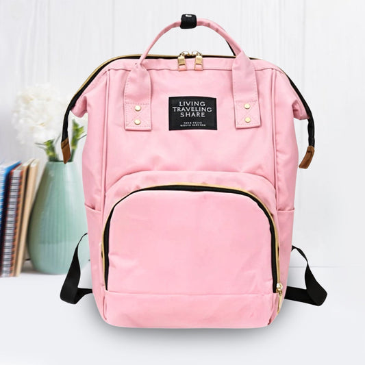Multipurpose Large Capacity Moms Backpack Diaper Bag (1 Pc  17 Pocket  Big)