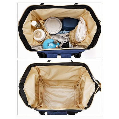 Multipurpose Large Capacity Moms Backpack Diaper Bag (1 Pc  17 Pocket  Big)